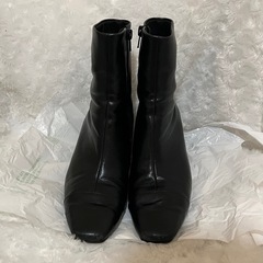 RANDA キルティングクリアヒールショートブーツ Mサイズの画像