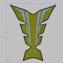 【新品】カワサキ Z900 2017-2025タンクプロテクター タンクパッド　グレーの画像