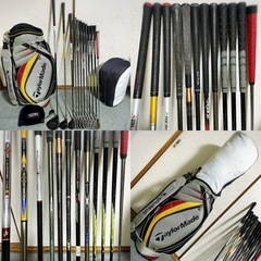 【希望者多い場合は抽選です】高級品 豪華テーラーメイドゴルフセット アクシネットパター ジャックニコラウスウェッジ 高性能 フレックスR 完璧に揃ったセット フルセット すぐにコースに行く事も可能です！ 初心者にもオススメです！の画像