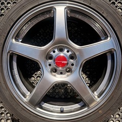 【ステッカー付き！】WORK EMOTION  T5R 17インチ 7J+48 PCD100 5穴 4本セット 86、BRZ等に！   の画像