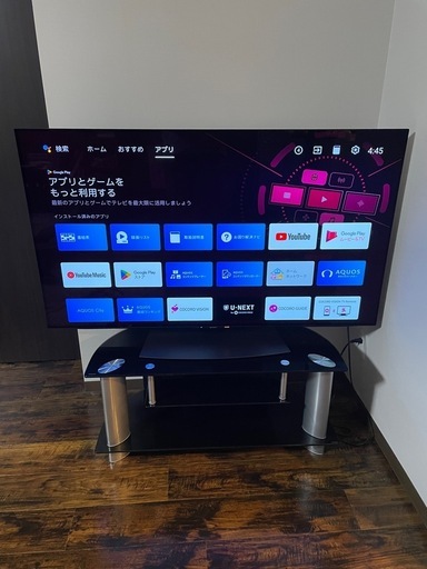 【早い方優先】SHARP 有機EL 55型 4T-C55DS1 テレビ台付 焼き付き無し