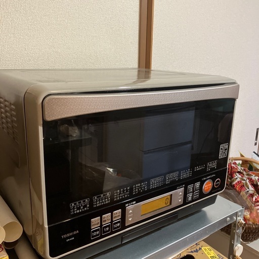 東芝加熱水蒸気オーブンレンジ石窯ドームTOSHIBA ER-KD8（H） (S) 原の