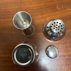 カクテルシェーカー＆メジャーカップセット 500円の画像