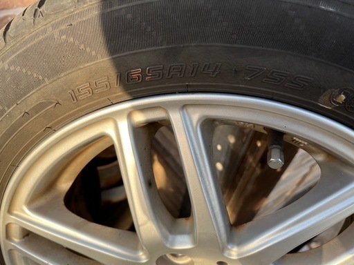 軽自動車　夏タイヤホイール　155/65-14 4本