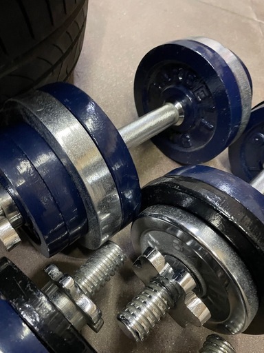 ダンベル　プレート　総重量約50キロ　FIGHTING ROAD BARBELL STANDRD ダンベル バー プレート セット 1.25kg 2.5kg 筋トレ