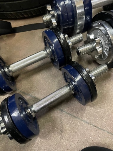 ダンベル　プレート　総重量約50キロ　FIGHTING ROAD BARBELL STANDRD ダンベル バー プレート セット 1.25kg 2.5kg 筋トレ