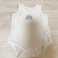 ユニクロ等 ベビー肌着 70cm ロンパース 3点セット まとめ売り 綿100%の画像