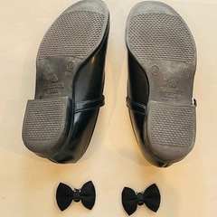 HARUTA KIDS ブラック フォーマルシューズ　18センチの画像