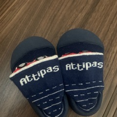 アティパス ベビー　シューズ きつね　消防車柄 115mm 11.5cmの画像