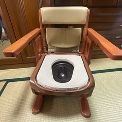 椅子型トイレ介護用、防災用にの画像