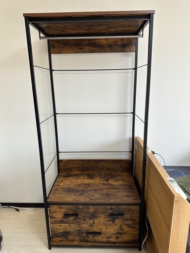 木製スチールラック (ひろき) 黒髪町の収納家具《スチールラック》の