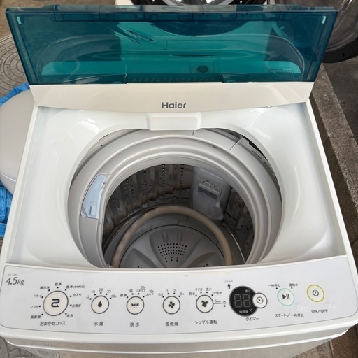 直接引き取り大歓迎⭐︎大阪府下又は近郊は配送設置込み?Haier 4.5kg 洗濯機 JW-C45A 2017年製 分解清掃済み ネッ