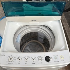 直接引き取り大歓迎⭐︎大阪府下又は近郊は配送設置込み🉑Haier 4.5kg 洗濯機 JW-C45A 2017年製 分解清掃済み ネット新品に交換済み/YMJ024-08の画像