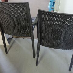 T-216 リサイクル品 樹脂製 ラタン調 ガーデンチェア 屋外用の画像