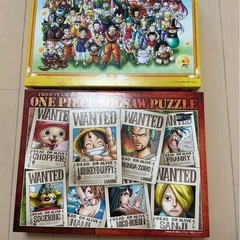 【引取限定】ワンピース ドラゴンボール パズルセットの画像