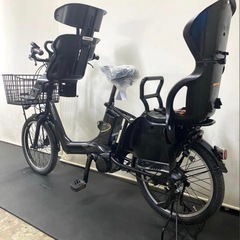 1年保証 送料無料 パナソニック　ギュットアニーズ　20インチ　黒色　電動アシスト自転車 g223の画像