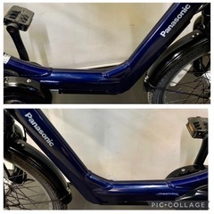 1年保証 送料無料 パナソニック　ギュットアニーズ　20インチ　紺色　電動アシスト自転車 g223の画像