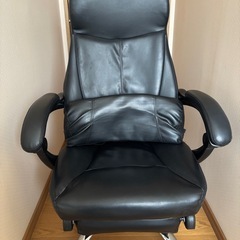 リクライニングチェア　ブラック の画像