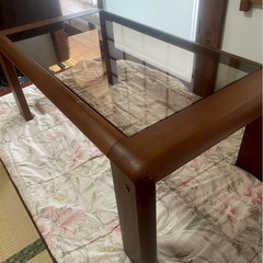 座卓(ガラス天板)の画像