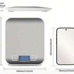 【新品未使用】デジタルクッキングスケールの画像