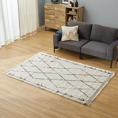 ウィルトン織 ラグ カサブランカ 135×190 ベニワレン シャギーの画像