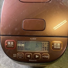 ※　炊飯器　ZOJIRUSHI 象印　3合炊き　NL-BC05 TA ブラウン 2019年製　通電確認済み の画像