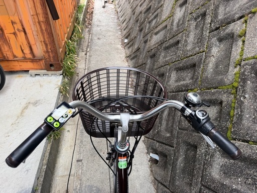 ヤマハ26インチ ブラウン バッテリー 12.3Ah 電動自転車【中古