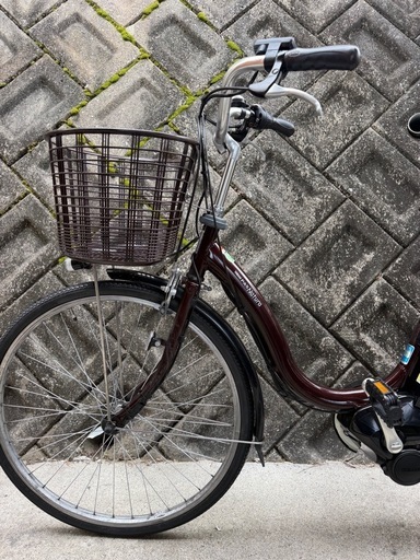 ヤマハ26インチ ブラウン バッテリー  12.3Ah 電動自転車【中古】