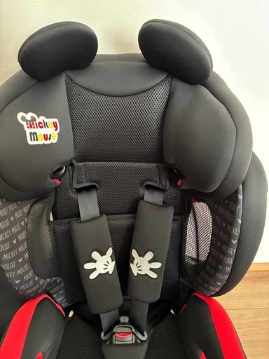 【お取引中】ディズニー   ハーネスジュニアFIX ミッキーマウス チャイルドシート ISOFIX