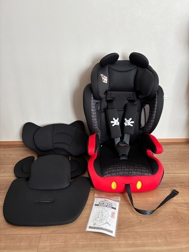 【お取引中】ディズニー   ハーネスジュニアFIX ミッキーマウス チャイルドシート ISOFIX