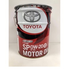TOYOTA 純正エンジンオイル SP 0W-20 20Lの画像