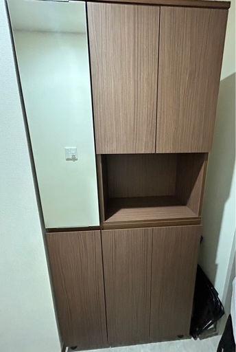 シューズラックブラウン 靴箱