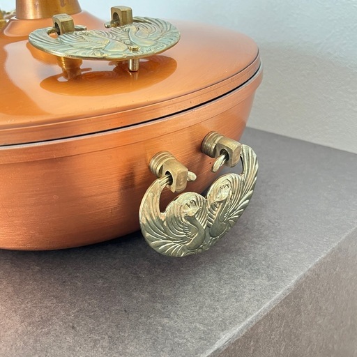 銅製伝統鍋しゃぶしゃぶ鍋純銅製25㎝ (いち) 港北の調理器具《鍋