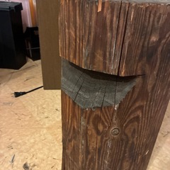 丸太椅子の画像