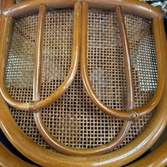 回転式　籐椅子の画像