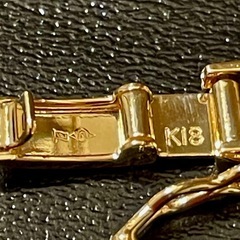 K18 喜平ブレスレット 12面トリプル 18cm 18.7gの画像