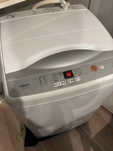 決まりました。AQUA 洗濯機　冷蔵庫