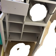 レンジ台　食器棚　コンセント付きの画像