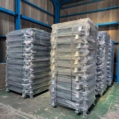 新品メッシュパレット中　鉄カゴ　パレティーナの画像