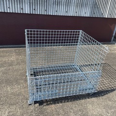 新品メッシュパレット中　鉄カゴ　パレティーナの画像