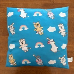 にじどうぶつ　スクエアクッションの画像