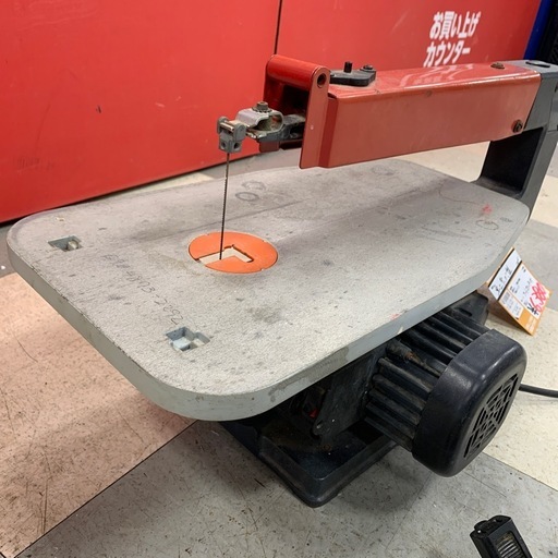 卓上糸のこ盤　100v　HITACHI　FCW40　フットスイッチ付