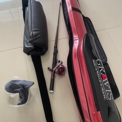 黒鯛釣り シマノ社製の釣り竿「海映 SPECIAL」 プロマリン製の釣具「テクニスト黒鯛 TK-60R」 ケースなど一式セットの画像