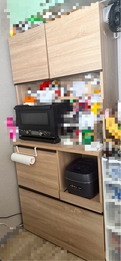 2/27午前中までに引き取りできる方】食器棚 (ルカ) 八幡前の収納家具