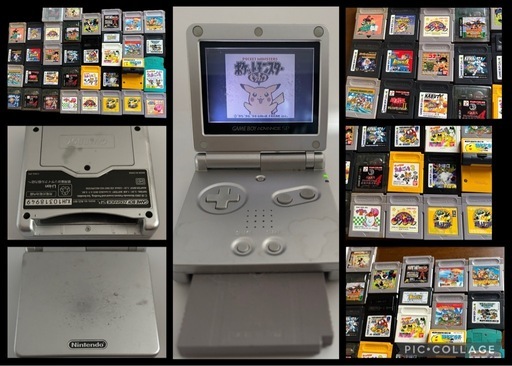 ゲームボーイアドバンスSP本体 ソフト33本セットと大型キャット