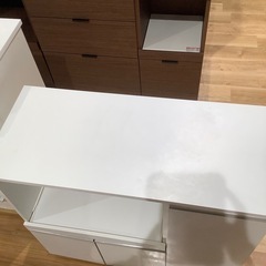 【トレファク神戸南店】キッチンカウンター3枚扉(扉難あり)【取りに来られる方限定】の画像