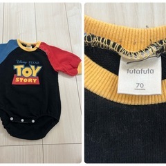 トイストーリーロンパース3点セットの画像
