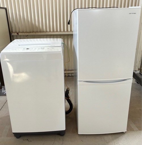②【動作品】アイリスオーヤマ冷蔵庫、洗濯機セットJ6 (セカンド
