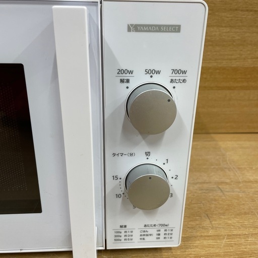 【k27電子レンジ】2022年製ヤマダ電機 YMW-M17JW6
