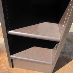 木製ラック　250ｘ460ｘ2111　ダークブラウンの画像